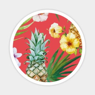 Tropical floral pattern Magnet